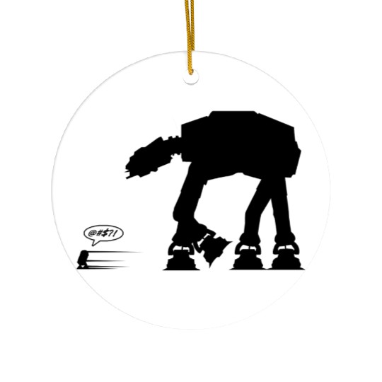 R2D2 vs AT-AT Ceramic Ornaments
