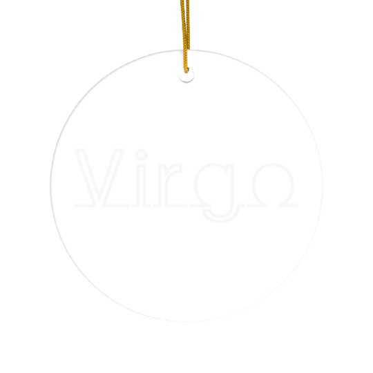 Virgo in White Ceramic Ornaments