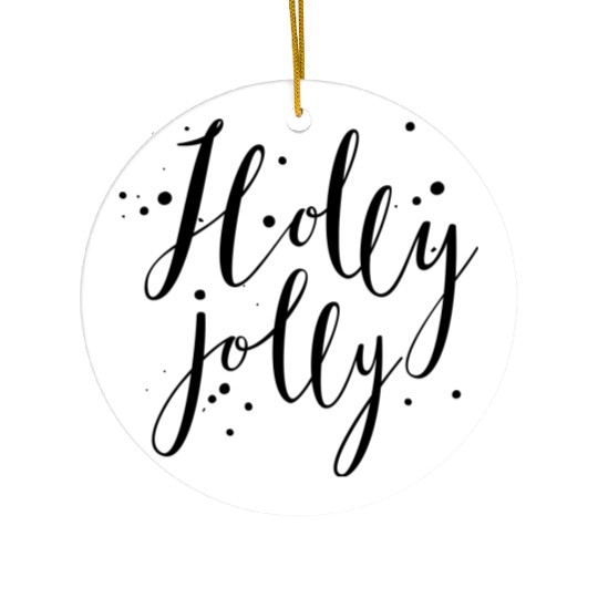Holly Jolly Ceramic Ornaments