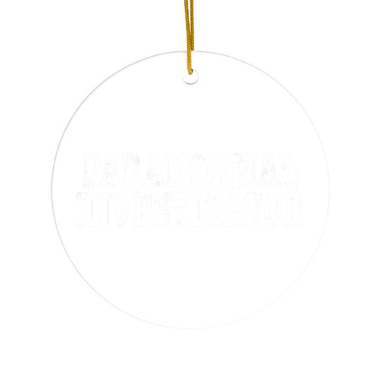 Paranormal Investigator Ghost Hunting Demonologist Ceramic Ornaments