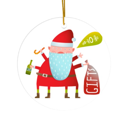 Santa Claus Ceramic Ornaments