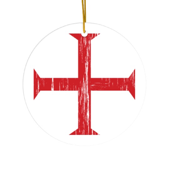Knights Templar Crusader Cross Ceramic Ornaments