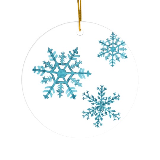 Snowflakes freexmas17mnr Ceramic Ornaments
