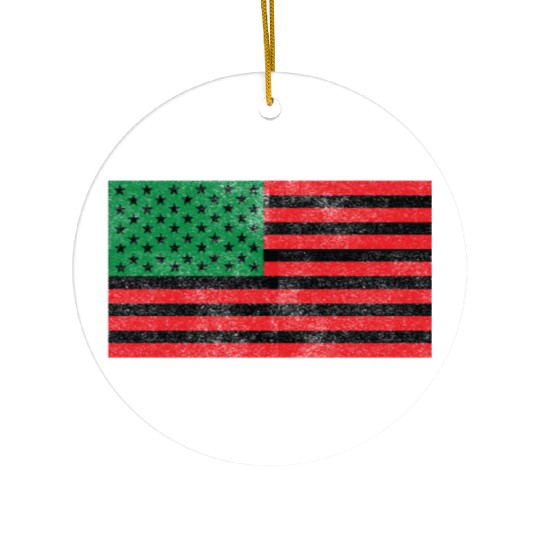 African American Flag Ceramic Ornaments