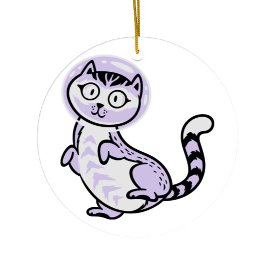 Space cat Ceramic Ornaments