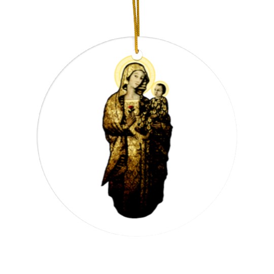 Our Virgin Mother (and Son) Ceramic Ornaments