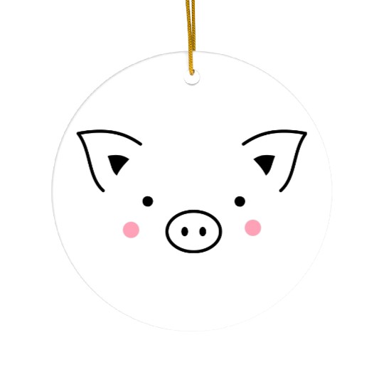 pig sow piglet piglet boar I gift idea Ceramic Ornaments