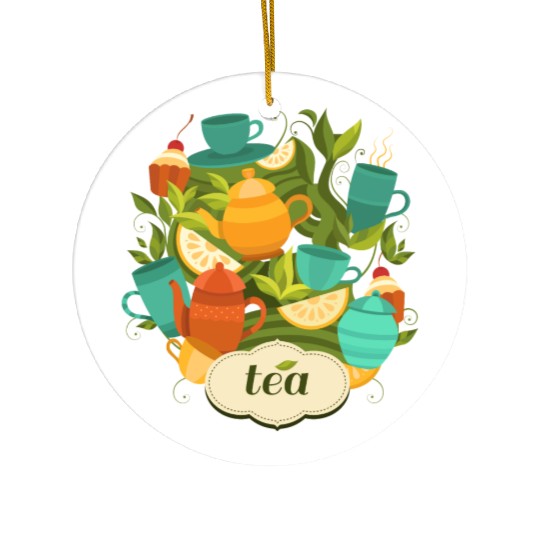 Tea Ceramic Ornaments