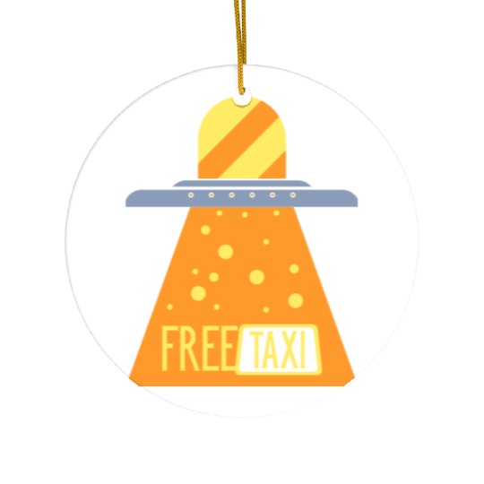 free taxi Ceramic Ornaments.