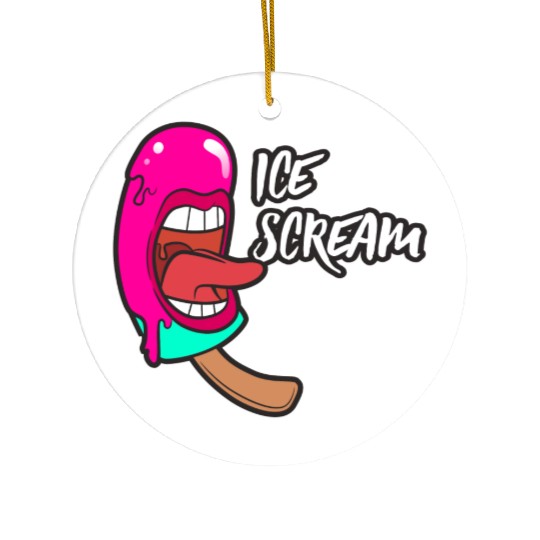 ice scream Ceramic Ornaments
