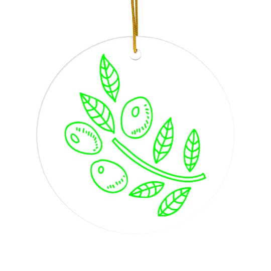 Olive branch Ceramic Ornaments