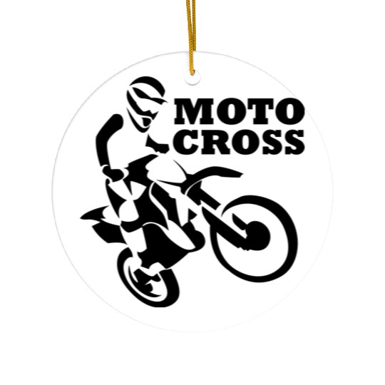 Motocross Ceramic Ornaments