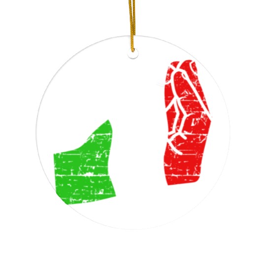 Funny Italian hand gesture Ceramic Ornaments