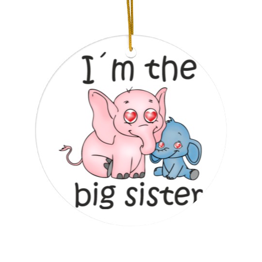 I'm the Big Sister B Ceramic Ornaments