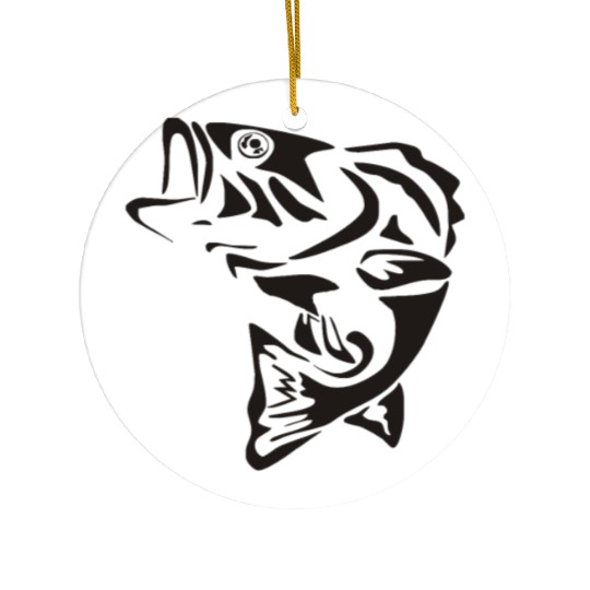 fish bone Tattoo Funny Ceramic Ornaments