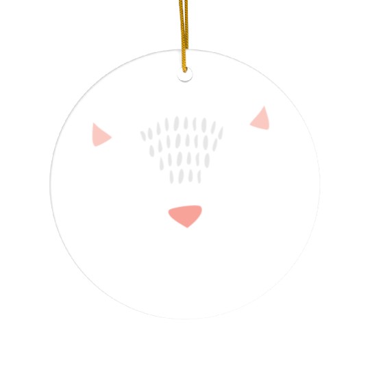 cat face cute gift love cuddle pet relax animal Ceramic Ornaments