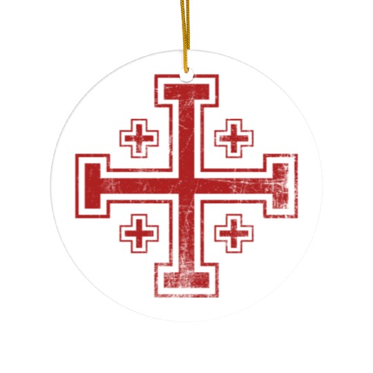 Crusader Cross Knights Templar Ceramic Ornaments