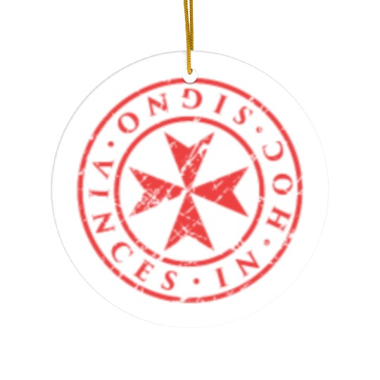 Knights Templar Maltese Cross Ceramic Ornaments