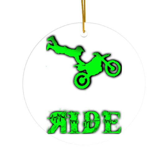 RIDE Motocross design Ceramic Ornaments