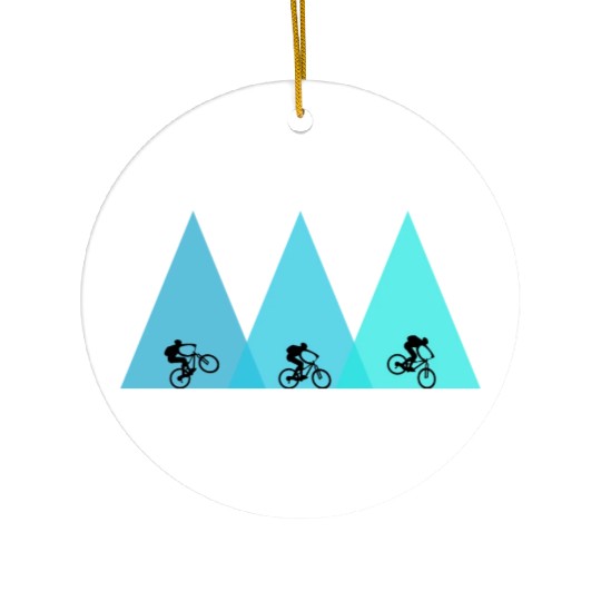 mountain bike bicycle mtb Ceramic Ornaments