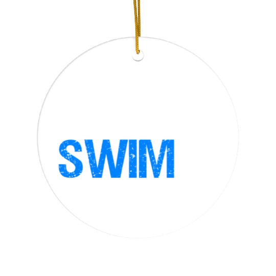 Eat Sleep Swim Repeat Gift Swim Coach. Ceramic Ornaments
