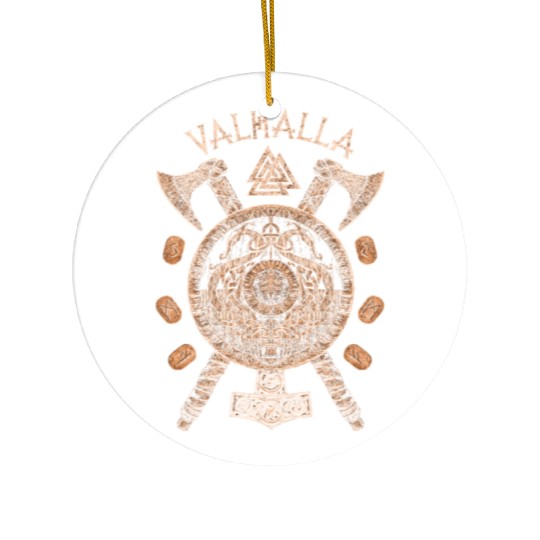 VIKINGS RISE - Valhalla Viking Shield Ceramic Ornaments