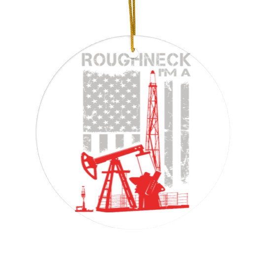 Driller - roughneck - oilfield - oilfield flag u Ceramic Ornaments