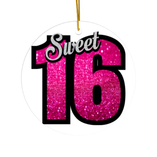 sweet sixteen birthday Ceramic Ornaments
