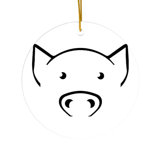 Pig Piglet Ceramic Ornaments
