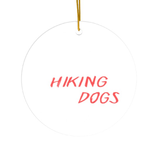 If It Involves Hiking And Dog Count Me In Funny Ceramic Ornaments
