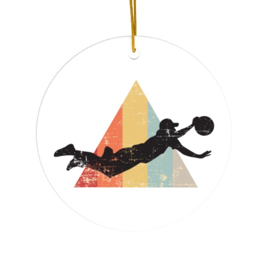 Ultimate Frisbee Layout Ceramic Ornaments