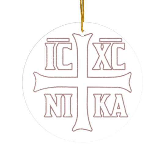 Orthodox Christogram IC XC NIKA Gift Ceramic Ornaments