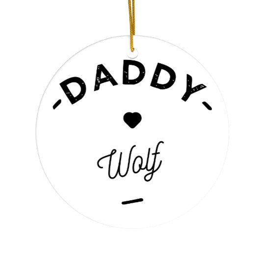 Daddy wolf- Ceramic Ornaments