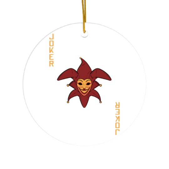 Joker Playing Card Ceramic Ornaments