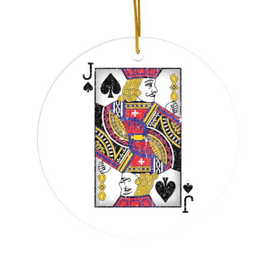 jack of spades playing card Ceramic Ornaments