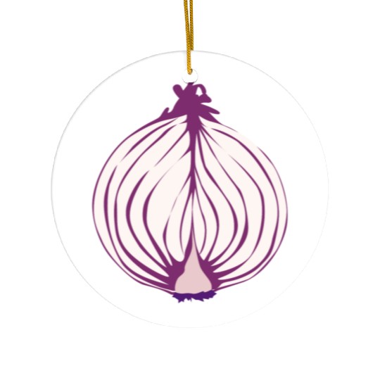 Red Onion Ceramic Ornaments