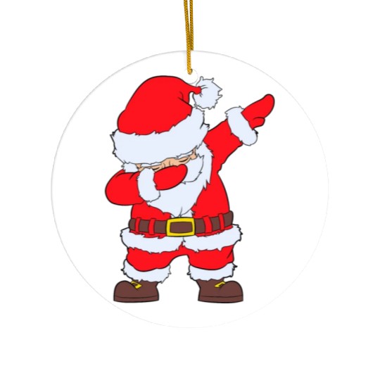 Dabbing Santa Ceramic Ornaments Santa Claus Christmas Dab