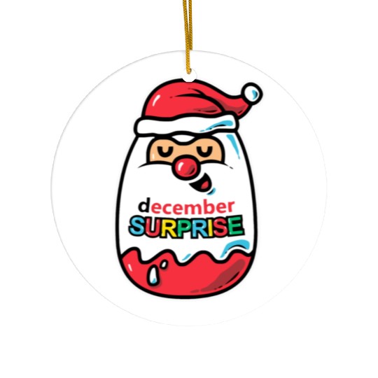 December Surprise Ceramic Ornaments