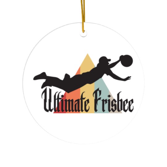 Ultimate Frisbee Layout Ceramic Ornaments