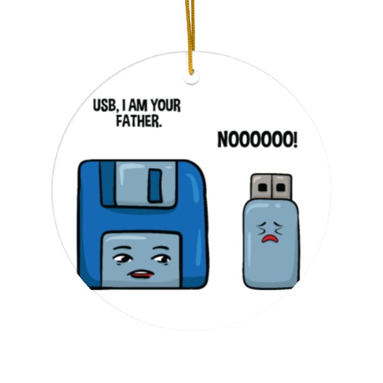 Floppy Disc USB Data Nerd Computer Science Gift Ceramic Ornaments