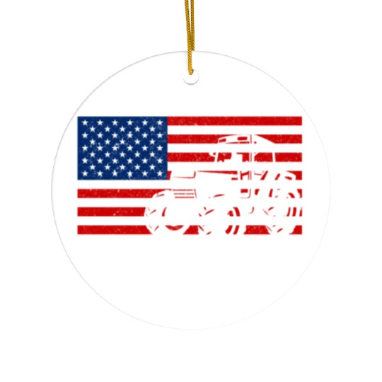 Proud American Farmer Design for Farmer Gifts for Ceramic Ornaments