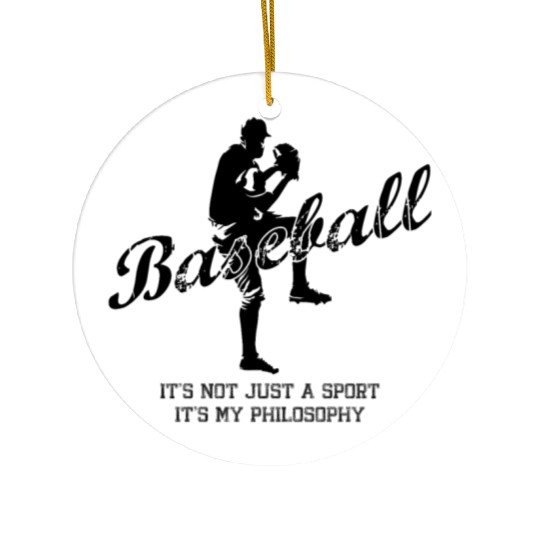 Baseball Pitcher Sayings Ceramic Ornaments