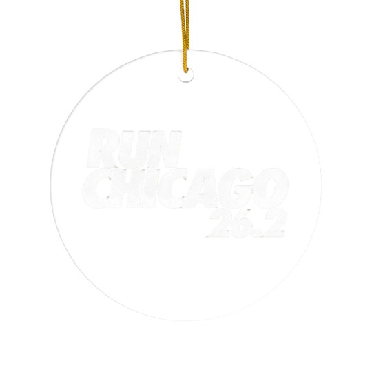 run chicago Ceramic Ornaments