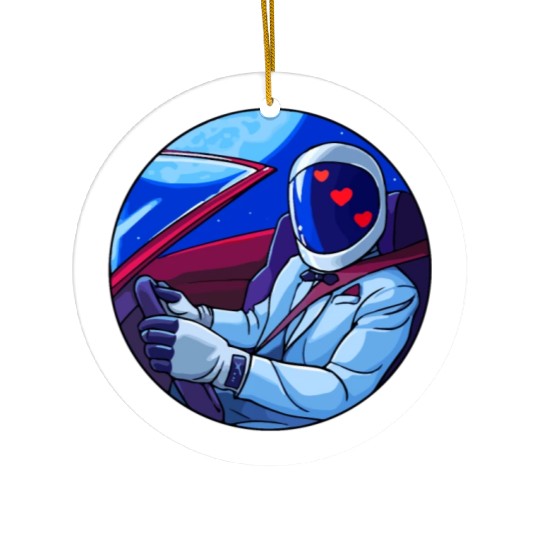 SpaceX Tesla Starman Ceramic Ornaments