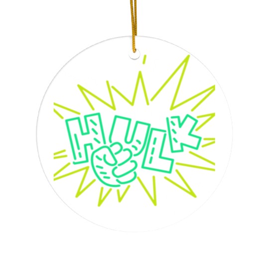 Neon Hulk Ceramic Ornaments By Marvel Design By Humans----PD