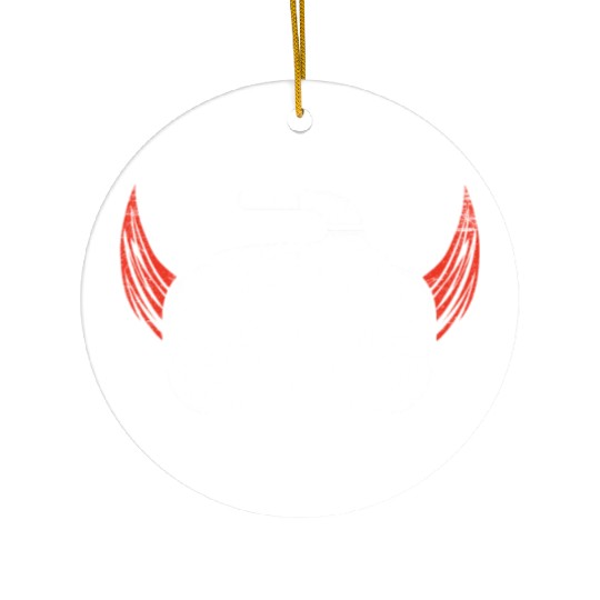 Curling Devil Ice Sports Sweeper Ice Rink Gift Ceramic Ornaments