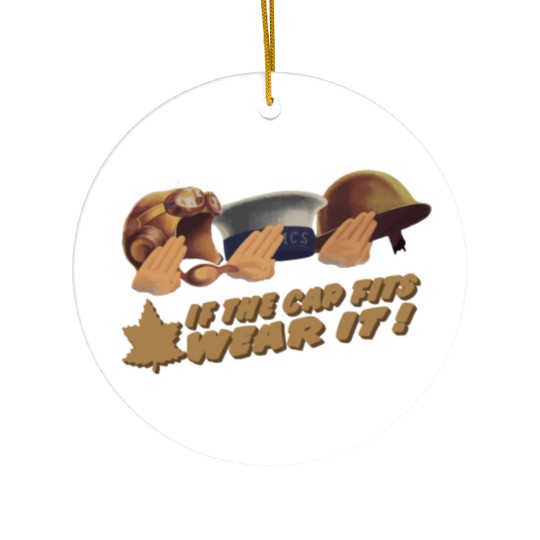 World War 2 Canadian Recruitment Design Ceramic Ornaments