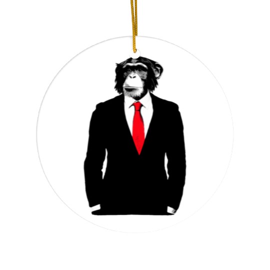 Monkey Business Ceramic Ornaments