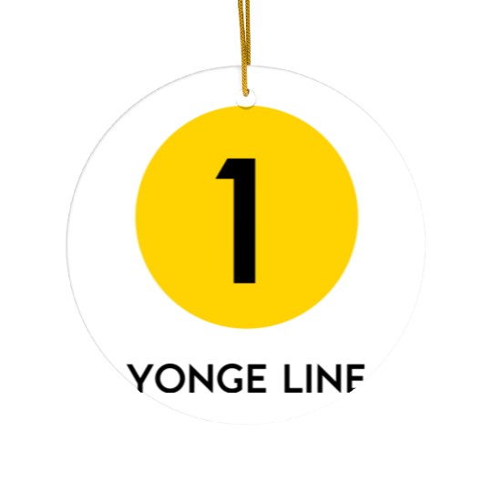 Yonge Street Subway Line Ceramic Ornaments