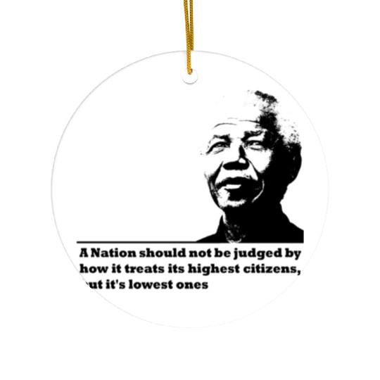 Nelson Mandela Ceramic Ornaments